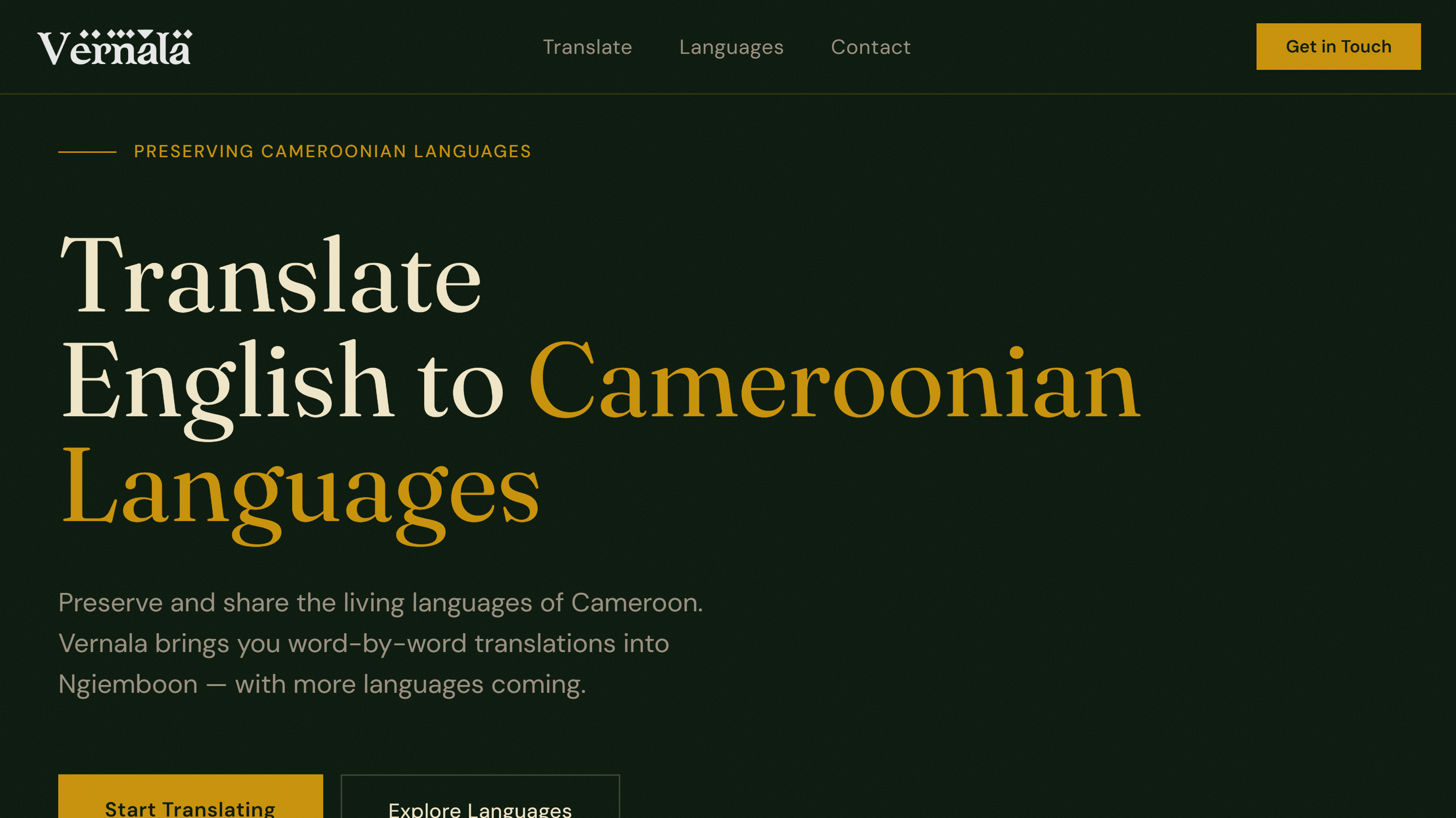 Vernala Language Learning Platform